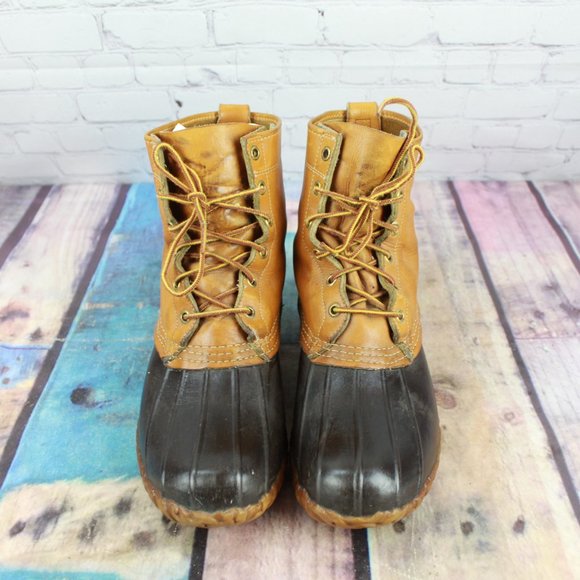 LL BEAN Maine Hunting Shoe Duck Boots USA Size 9 M - Picture 5 of 9